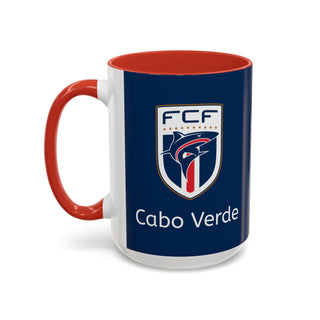 Cabo Verde Football Crest Mug | Accent Coffee Mug 11oz 15oz