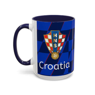 Croatia Football Crest Mug | Accent Coffee Mug 11oz 15oz