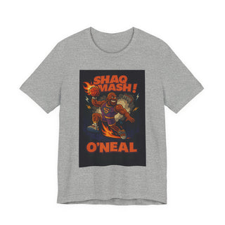 Shaq Smash! Unisex Jersey Short Sleeve Tee, Basketball Fan Shirt, Gift for Him or Her, Fun Graphic Tee, Streetwear Style