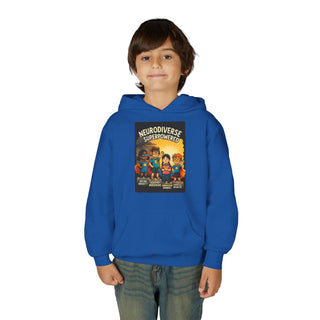 Neurodiverse Superpowered Hoodie, Youth Sweatshirt, Support Neurodiversity, Kids Gift, Fun Hoodie, Inclusive Apparel