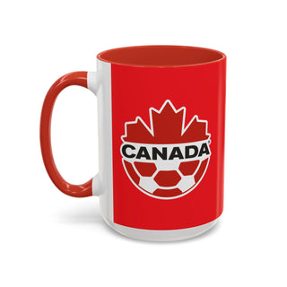 Canada Soccer Logo Mug | Accent Coffee Mug 11oz 15oz