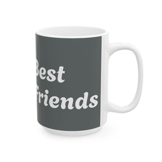 Best Friends Ceramic Mug - Perfect Gift for Friendship, Thank You, Coffee Lovers