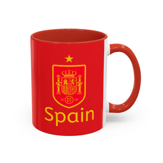 Spain National Football Team Crest Mug | Accent Coffee Mug 11oz 15oz