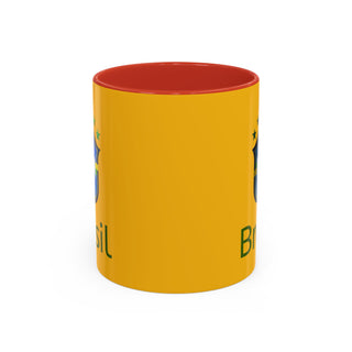 Brasil Crest  Football Mug | Accent Coffee Mug 11oz 15oz