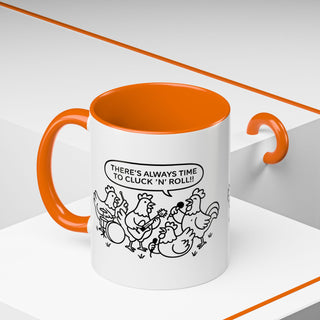 Funny Chickens Coffee Mug, Gift for Animal Lovers, Farmhouse Decor, Music Lover's Mug, Kitchen Accessories