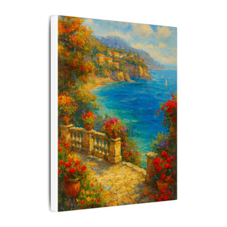 Matte Canvas Art, Coastal Wall Decor, Seaside Landscape Print, Home Decoration, Meditation Space, Gift for Ocean Lovers