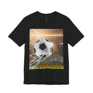 Soccer Goal Celebration Tee, Perfect for Game Day, Sports Fans Gift, Lightweight Jersey Shirt for Athletes, GOLAZO T-Shirt