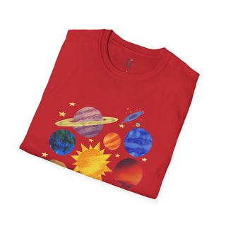 Celestial Adventure T-Shirt, Space Graphic Tee, Universe Lover Gift, Astronomy Shirt, Unisex Softstyle Tee