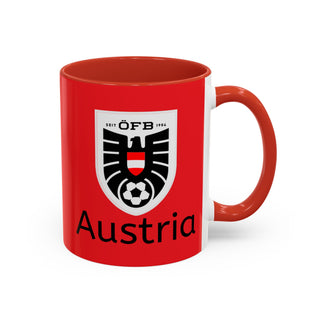 Austria Football Crest Mug | Accent Coffee Mug 11oz 15oz