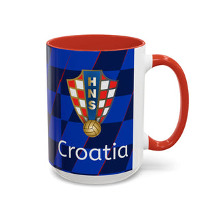 Croatia Football Crest Mug | Accent Coffee Mug 11oz 15oz