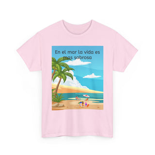 Beach Vibes Tee, Summer T-Shirt, Tropical Shirt, Casual Wear, Vacation Apparel, Gift for Beach Lovers