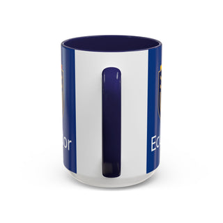 Ecuador Crest Accent Coffee Mug | Blue 11oz 15oz