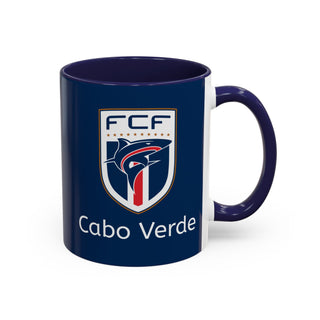 Cabo Verde Football Crest Mug | Accent Coffee Mug 11oz 15oz