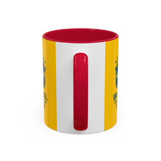 Brasil World Cup 2026 Mug | Yellow Soccer Crest, 11oz or 15oz