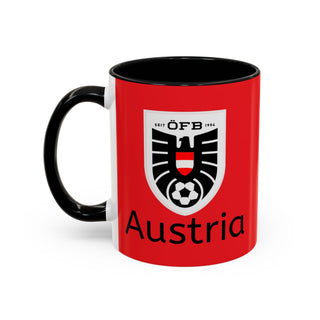 Austria Football Crest Mug | Accent Coffee Mug 11oz 15oz