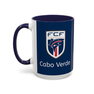 Cabo Verde Football Crest Mug | Accent Coffee Mug 11oz 15oz