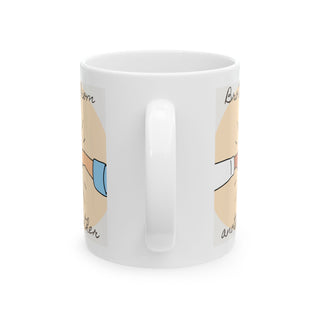 Brotherly Love Ceramic Mug, Friendship Gift, Family Coffee Cup, Inspirational Drinkware, Unique Gift Idea