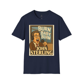 Baseball Unisex T-Shirt - Yankees commentator John Sterling 'Burn baby Burn'