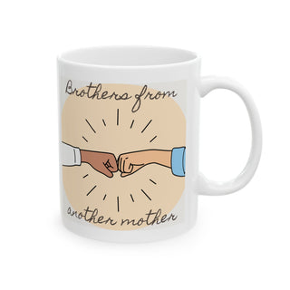 Brotherly Love Ceramic Mug, Friendship Gift, Family Coffee Cup, Inspirational Drinkware, Unique Gift Idea