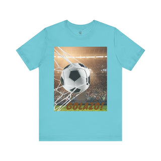 Soccer Goal Celebration Tee, Perfect for Game Day, Sports Fans Gift, Lightweight Jersey Shirt for Athletes, GOLAZO T-Shirt