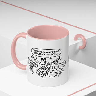 Funny Chickens Coffee Mug, Gift for Animal Lovers, Farmhouse Decor, Music Lover's Mug, Kitchen Accessories