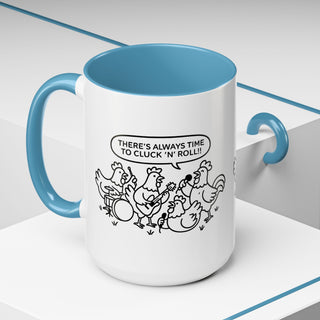 Funny Chickens Coffee Mug, Gift for Animal Lovers, Farmhouse Decor, Music Lover's Mug, Kitchen Accessories