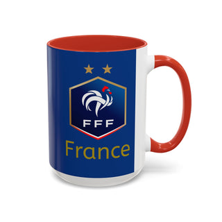 France Football Crest Mug | Accent Coffee Mug 11oz 15oz