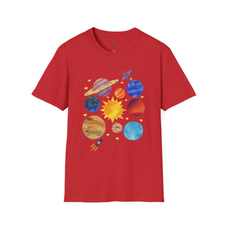 Celestial Adventure T-Shirt, Space Graphic Tee, Universe Lover Gift, Astronomy Shirt, Unisex Softstyle Tee