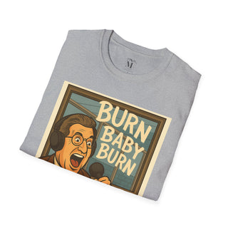 Baseball Unisex T-Shirt - Yankees commentator John Sterling 'Burn baby Burn'