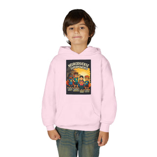Neurodiverse Superpowered Hoodie, Youth Sweatshirt, Support Neurodiversity, Kids Gift, Fun Hoodie, Inclusive Apparel