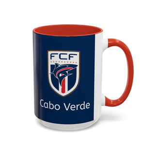 Cabo Verde Football Crest Mug | Accent Coffee Mug 11oz 15oz