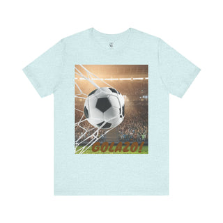 Soccer Goal Celebration Tee, Perfect for Game Day, Sports Fans Gift, Lightweight Jersey Shirt for Athletes, GOLAZO T-Shirt