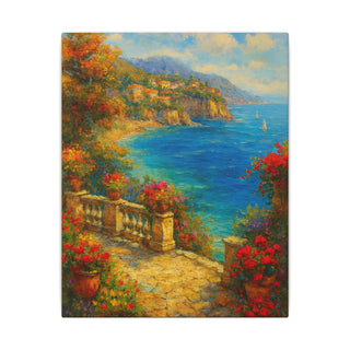 Matte Canvas Art, Coastal Wall Decor, Seaside Landscape Print, Home Decoration, Meditation Space, Gift for Ocean Lovers