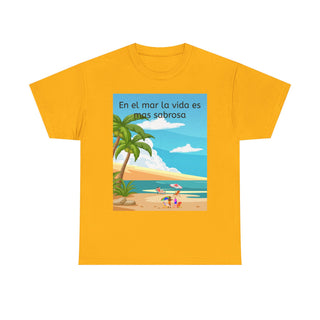 Beach Vibes Tee, Summer T-Shirt, Tropical Shirt, Casual Wear, Vacation Apparel, Gift for Beach Lovers