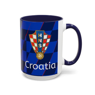 Croatia Football Crest Mug | Accent Coffee Mug 11oz 15oz