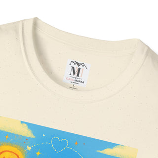 Mindful Universe Graphic Tee - Unisex Softstyle T-Shirt, Acceptance Shirt, Positive Vibes, Mental Wellness Gift, Casual Wear