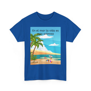 Beach Vibes Tee, Summer T-Shirt, Tropical Shirt, Casual Wear, Vacation Apparel, Gift for Beach Lovers