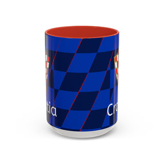 Croatia Football Crest Mug | Accent Coffee Mug 11oz 15oz
